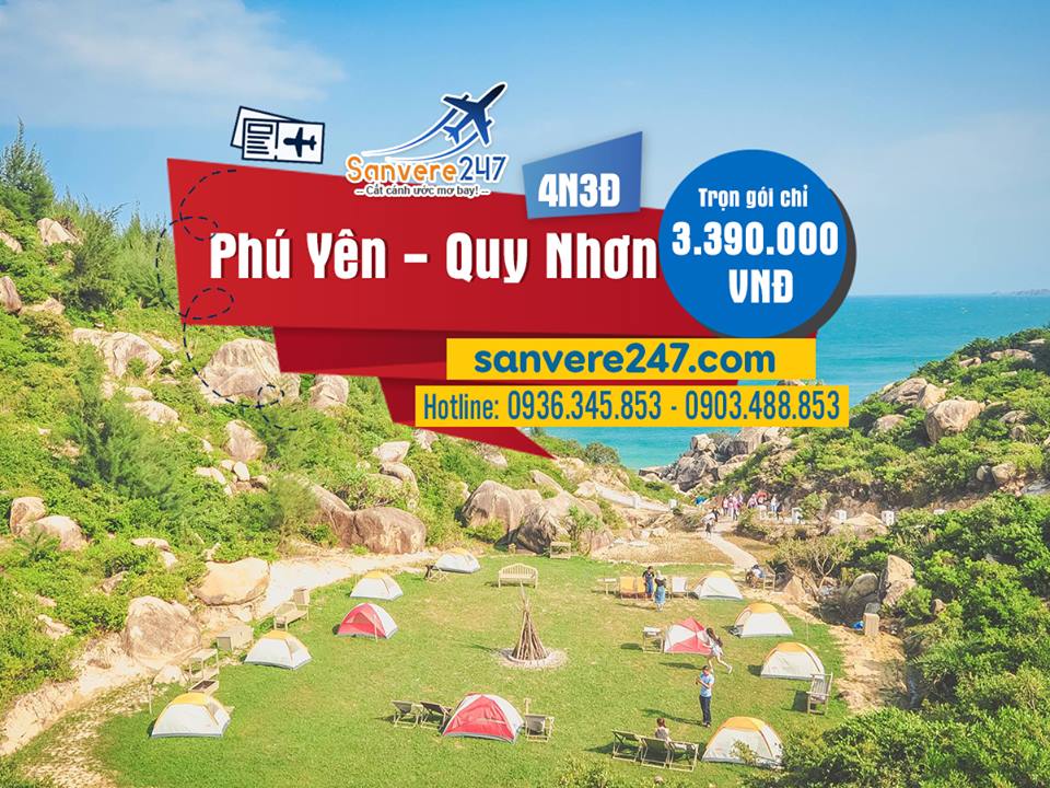 🎁 Du lịch Quy Nhơn 4*-Trọn gói từ: 3.390.000 VNĐ người (đã có thuế phí)